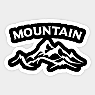white Mountain Sticker